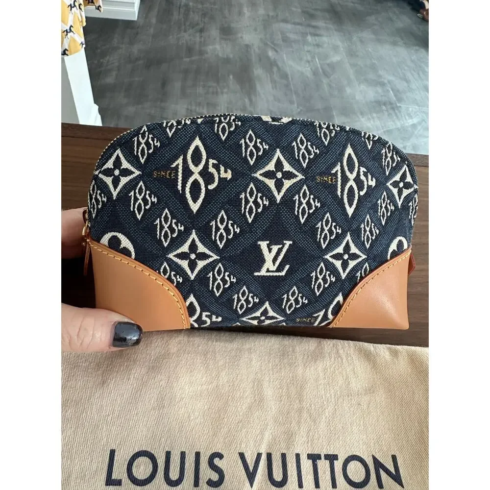 Louis Vuitton Limited Edition Jacquard Since 1854 Monogram Cosmetic Pouch - Picture 3 of 10